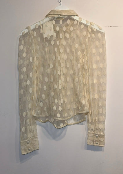 Soraya Lace Neck-Tie Blouse