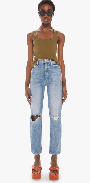 High Waisted Rider Flood