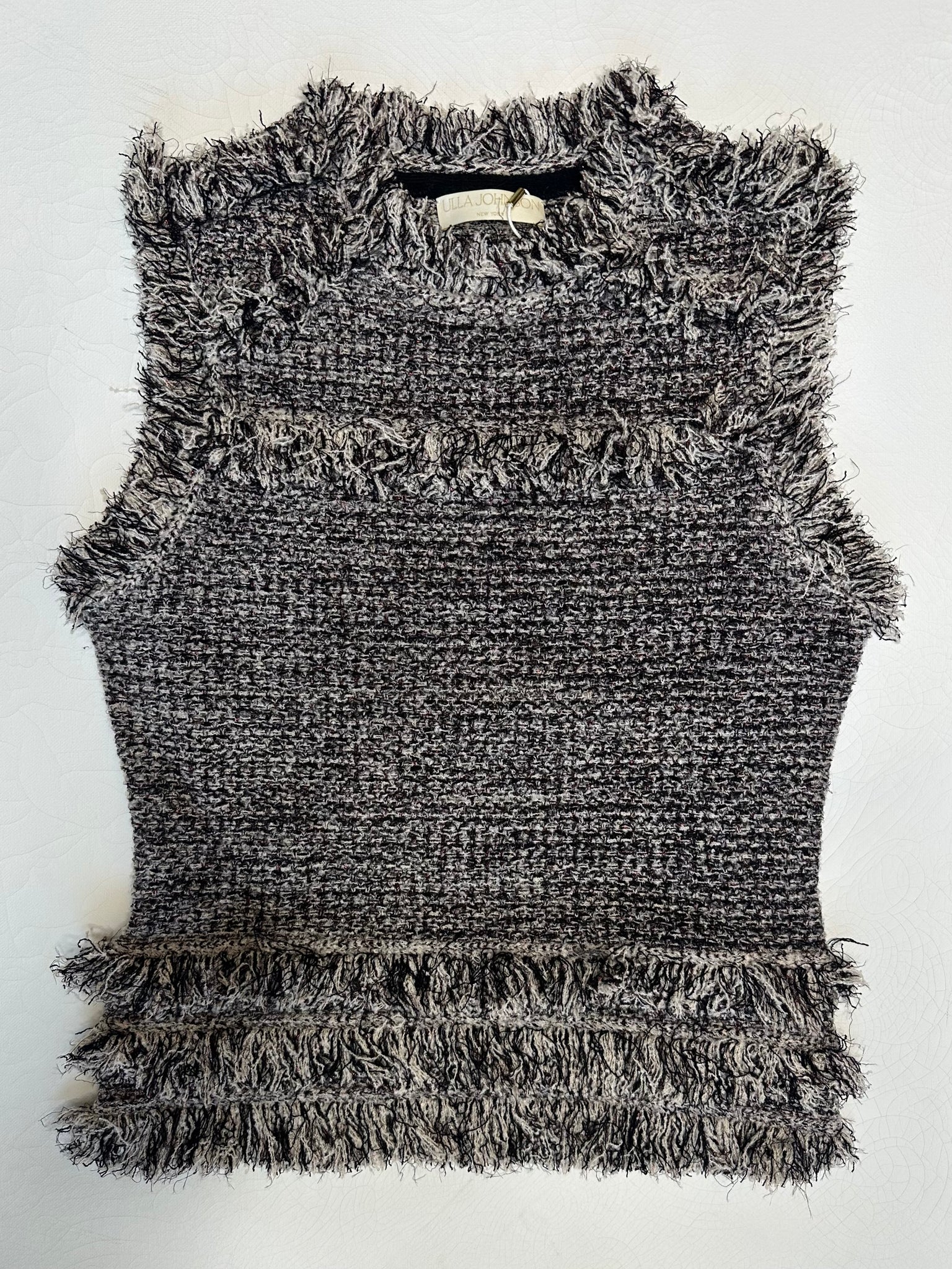 Kassi Knit Tweed Sleeveless Top