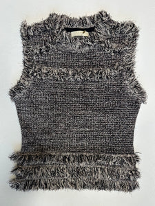 Kassi Knit Tweed Sleeveless Top