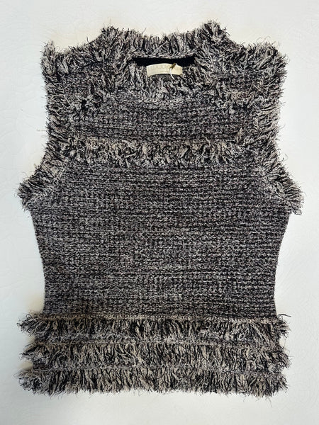 Kassi Knit Tweed Sleeveless Top