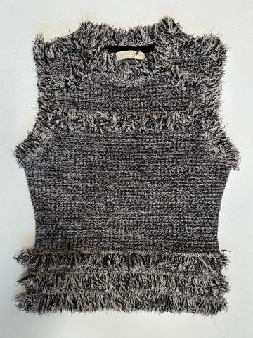 Kassi Knit Tweed Sleeveless Top