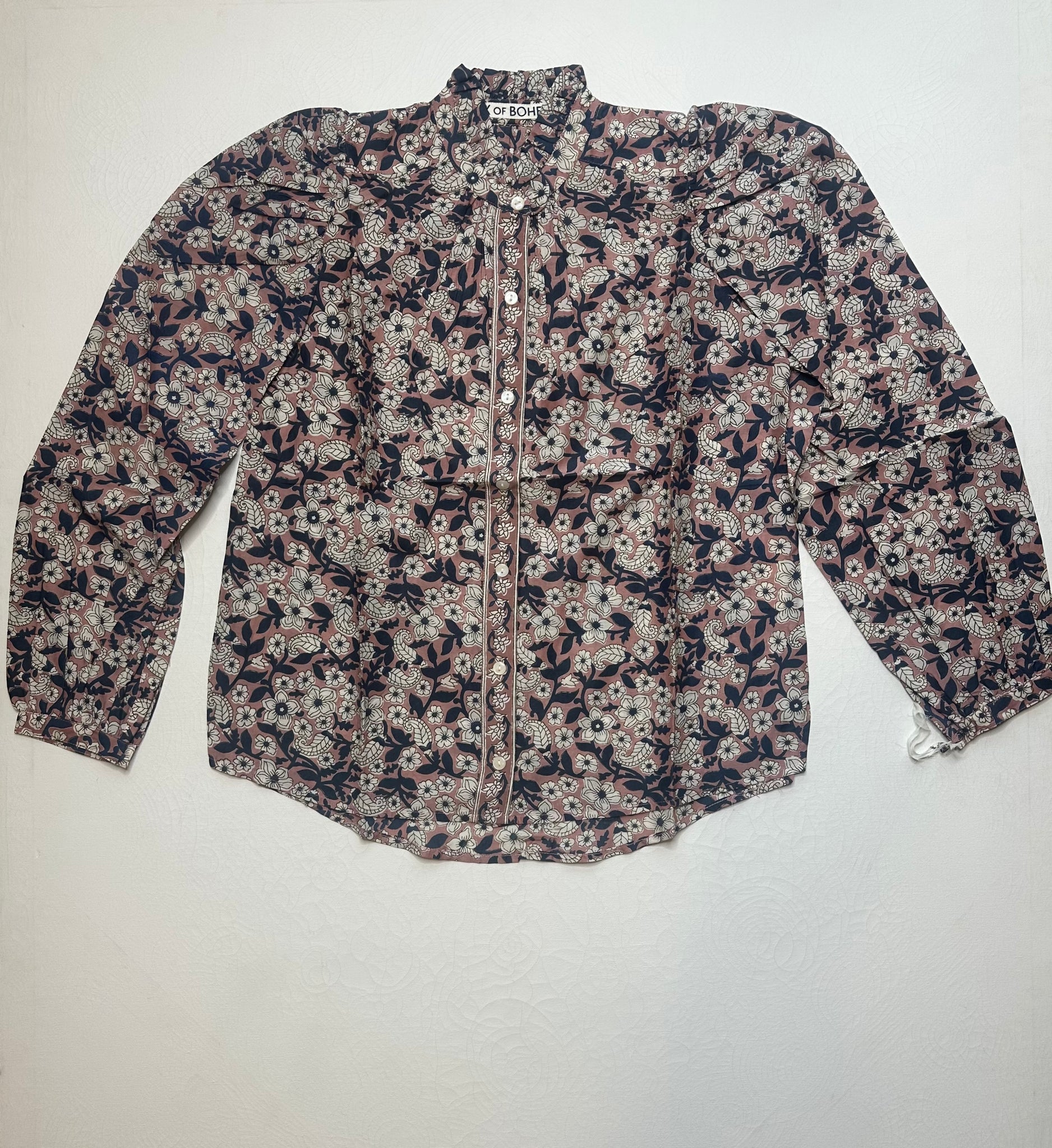 Annabel Sepia Floral Shirt