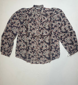 Annabel Sepia Floral Shirt