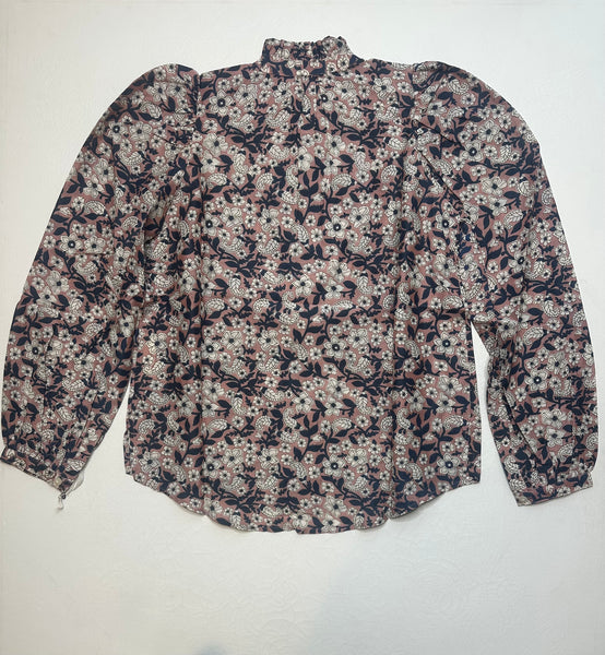 Annabel Sepia Floral Shirt