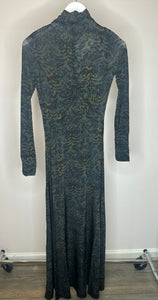 Koa Jersey Ruched Front Turtleneck Dress