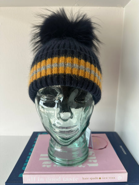 Striped Foldover Hat