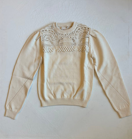 Lucette LS Pullover w/ Crochet