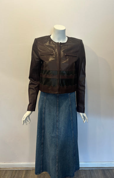 Callisto Leather Shirt Jacket