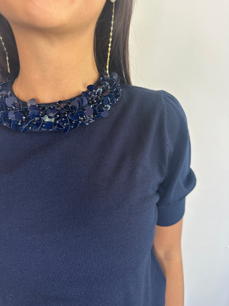 Jude SS Embellished Top