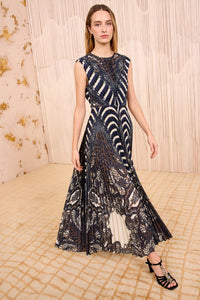 Violeta Pleated Sleeveless Dress