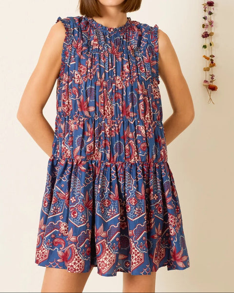 Jule Delft Hive Silk Dress