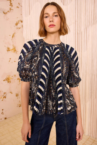 Dafne Pleated Blouse