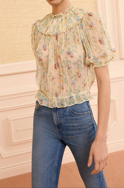 Solenne Silk Top