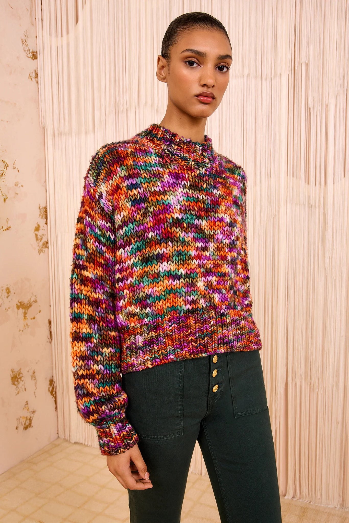 Maude Multicolor Knit Pullover