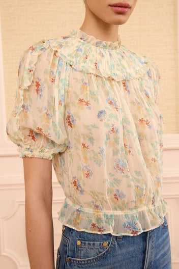 Solenne Silk Top
