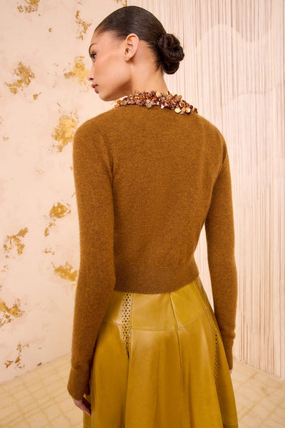 Margaux Embroirdered Cashmere Cardigan