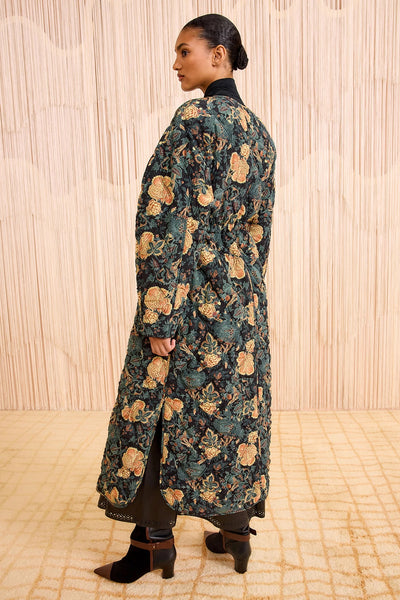 Noumi Silk Quilted Coat