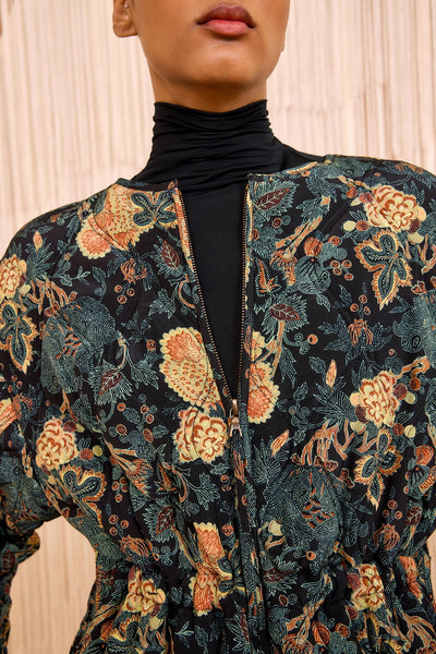 Noumi Silk Quilted Coat