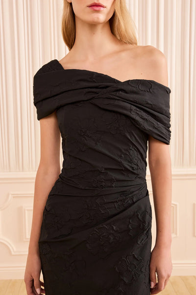 Violeta Off the Shoulder Cloque Dress
