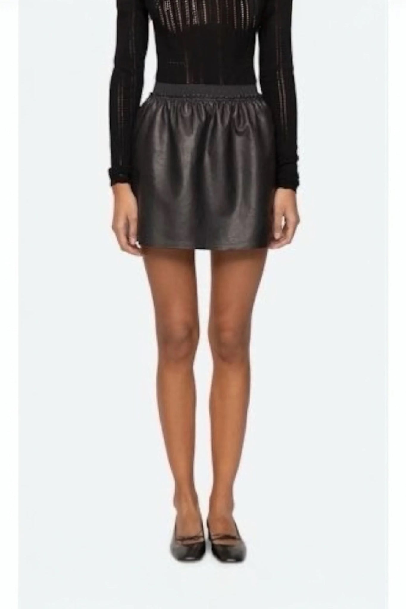 Lucie Leather Mini Skirt