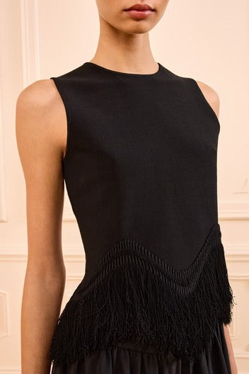 Koa Knit Top with Fringe