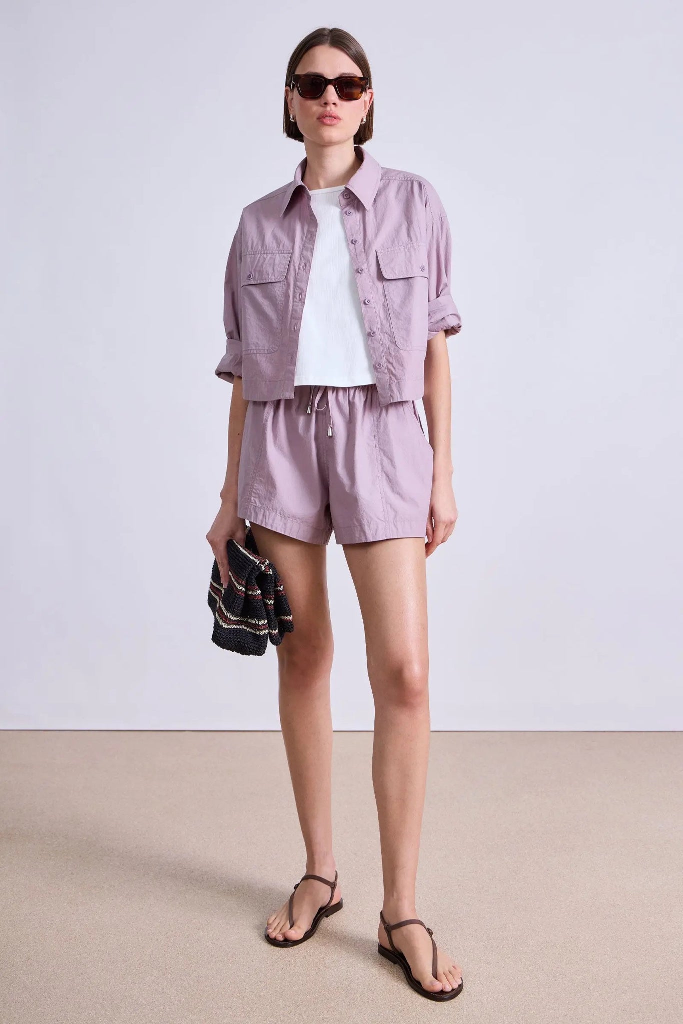 Cropped Utility Shirt