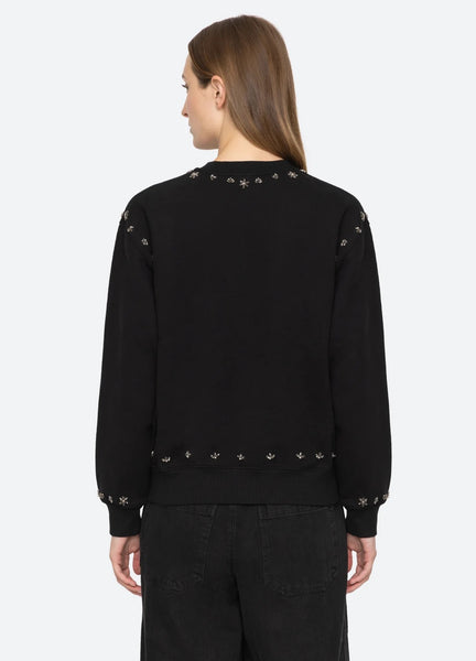 Caryl Beaded Sweatshirt