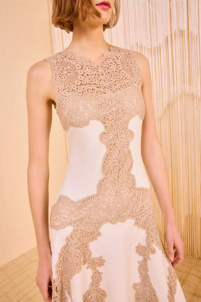 Arlette Sleeveless Handkerchief Dress