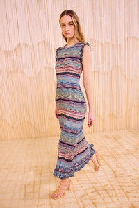 Ajak Sleeveless Knit Midi Dress