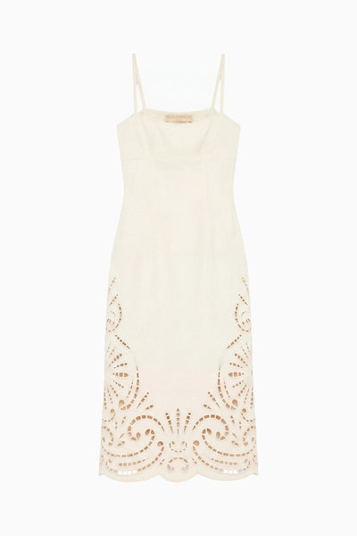 The Jane Eyelet Denim Dress