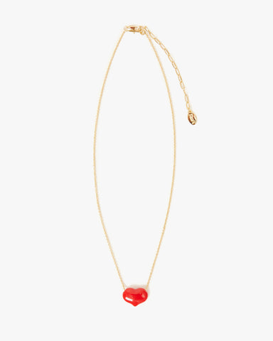 Petit Mylar Heart Necklace