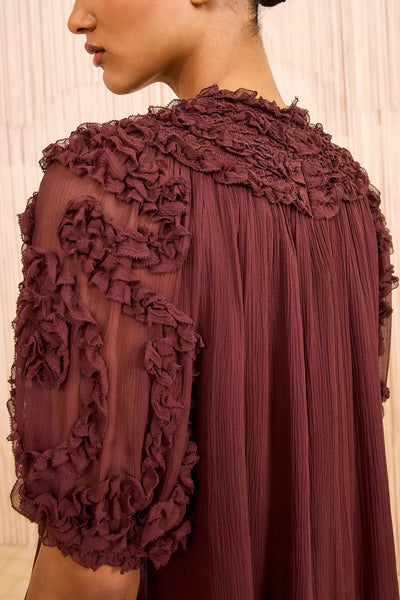 Isolda Silk Smocked Blouse