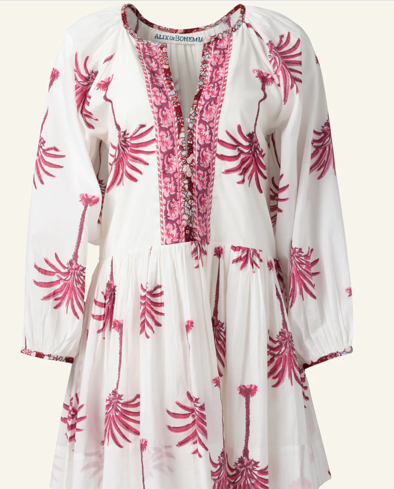 Sula Pink Palm Dress