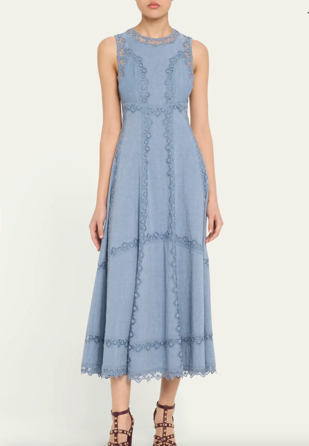 Anela Sleeveless Midi Dress