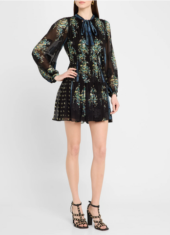 Maris Necktie Long Sleeve Dress
