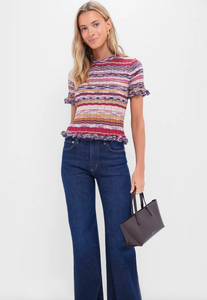Miya Short Sleeve Knit Top