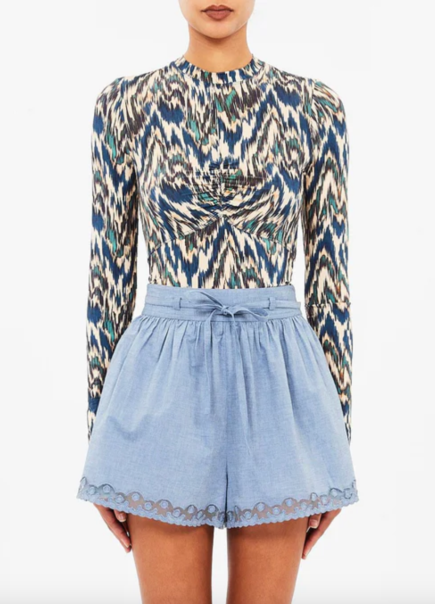 Neri Long Sleeve Ruched Top