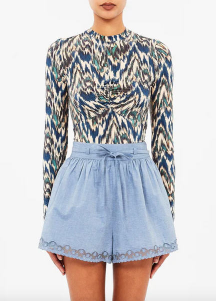 Neri Long Sleeve Ruched Top