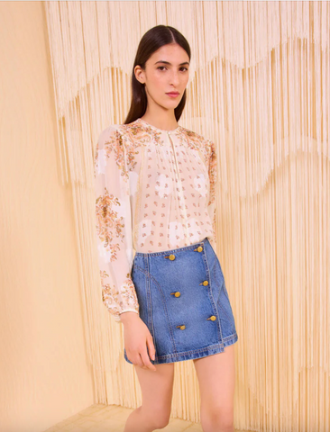 The Clara Mini Denim Skirt