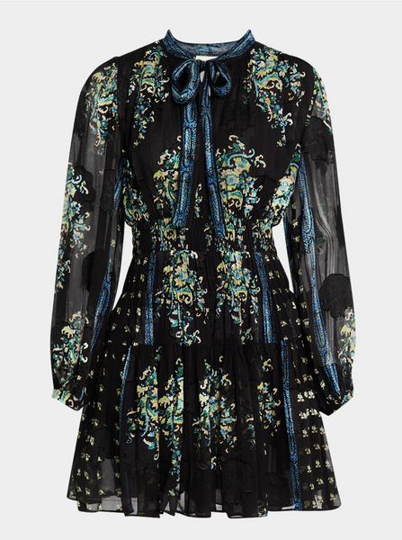Maris Necktie Long Sleeve Dress