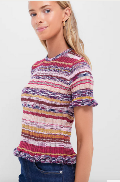 Miya Short Sleeve Knit Top