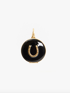 Horseshoe Enamel Locket