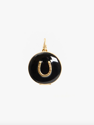 Horseshoe Enamel Locket