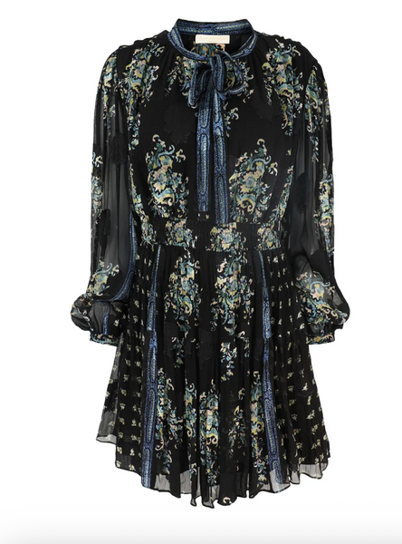 Maris Necktie Long Sleeve Dress