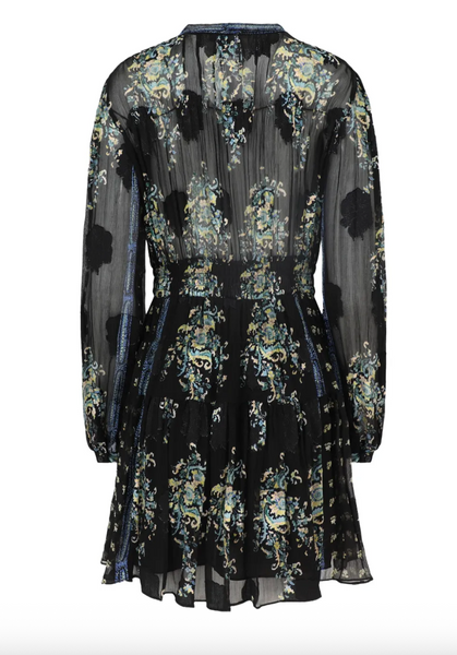 Maris Necktie Long Sleeve Dress