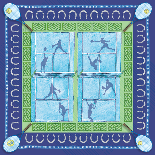 Lex Open Neck Scarf (artwork by Maizie Clark) Pre-sale