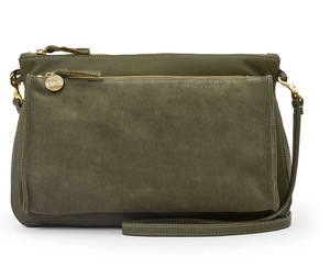 Clare V Gosee Clutch, Army Green