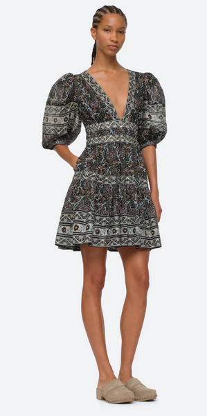 Marlee Puff Sleeve Dress- CLAY not pictured