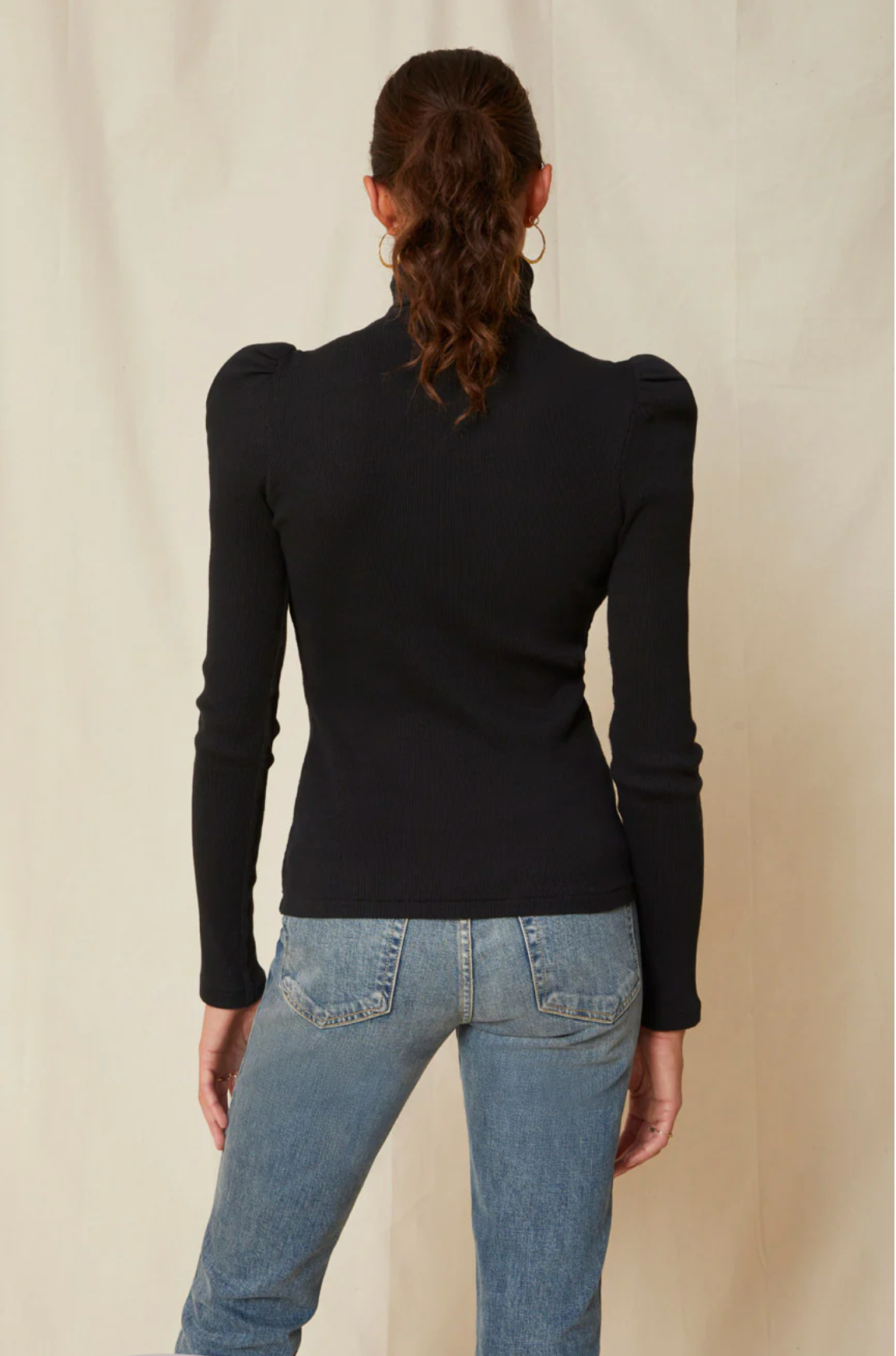 Puff Sleeve Turtleneck – omar elsie - Main Image